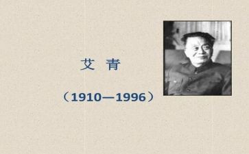 爱艾青诗选读后感通用6篇