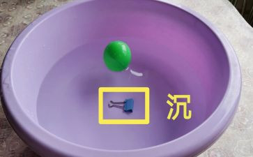 幼儿园沉与浮教案参考7篇