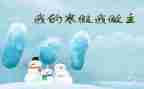 寒假自我总结6篇