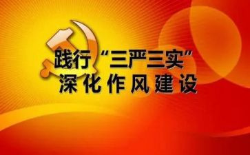 三严三实心得8篇