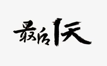 最后一天心得体会优质5篇
